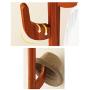 LYQZ Hat and Clothes Hanger Stand, Wooden 6 Hooks Coat Rack Bags and Scarf Holder for Foyer Entryway 174cm(H)