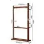 HL-TD Pine Hangers Clothes Rack Hanger Landing Coat Rack Clothes Rack Room Bedroom Walnut Multifunction Simple (Size : 55CM) HL-TD Pine Hangers Clothes Rack Hanger Landing Coat Rack Clothes Rack Room Bedroom Walnut Multifunction Simple (Size : 55CM)
