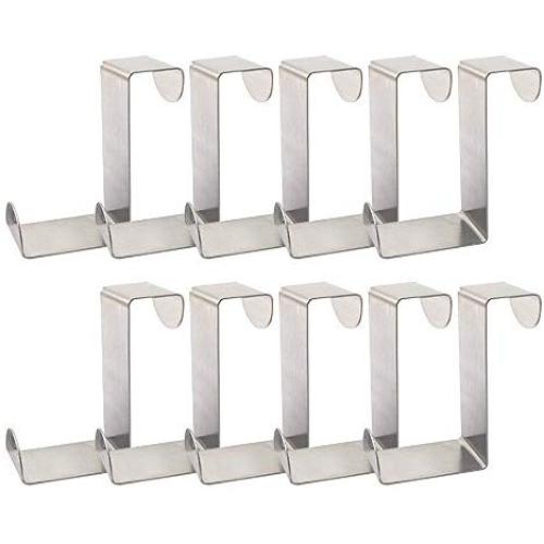 Kaimao 10 PCS Multi-functional Z Shaped Hooks Portable Stainless Steel Hangers for Coat, Robe, Towel, Clothes, Hat, Kids Toy and Kitchen Utensiles Width: 1.57 in/4 cm