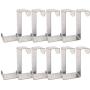Kaimao 10 PCS Multi-functional Z Shaped Hooks Portable Stainless Steel Hangers for Coat, Robe, Towel, Clothes, Hat, Kids Toy and Kitchen Utensiles Width: 1.57 in/4 cm