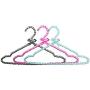 DNJKSA 5 Pcs Colorful Fancy Pearl Bow-Knot Clothes Hanger with Notches, Non Slip Plastic Wedding Dress Sun-top Hanger for Lady Girl(Random Color)