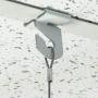 Extra Heavy Duty White Aluminum Drop Ceiling Hooks, One Piece Ceiling Grid Clips - 5 Pack