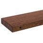 OROPY Entryway Coat Hooks with Storage Shelf, Solid Wood Wall Mounted Clothes Rack with 5 Pegs and Display Shelf for Hallway, Bathroom, Living Room, Bedroom, Kitchen, 23.6" L × 7.5" W, Walnut Color