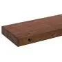 OROPY Entryway Coat Hooks with Storage Shelf, Solid Wood Wall Mounted Clothes Rack with 5 Pegs and Display Shelf for Hallway, Bathroom, Living Room, Bedroom, Kitchen, 23.6" L × 7.5" W, Walnut Color