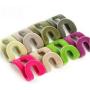 20pcs Random Color Mini Flocking Clothes Hanger Home Easy Hook Closet Organizer Hanging Hook