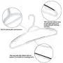 TIMMY Plastic Hangers 40 Pack Heavy Duty Clothes Hangers with Built-in Grip Non-Slip Pads Space Saving Super Lightweight Organizer for Closet Wardrobe,Perfect for Blouses Shirts and More(White&Grey) TIMMY Plastic Hangers 40 Pack Heavy Duty Clothes Hangers with Built-in Grip Non-Slip Pads Space Saving Super Lightweight Organizer for Closet Wardrobe,Perfect for Blouses Shirts and More(White&Grey)