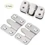 Eyourlife Flush Mount Bracket Interlocking Furniture Connector, Heavy Duty Stainless Steel Photo Frame Hook Picture Hanger for Large Picture Display Art Gallery Wall Mount Hardware (5 Pairs) Eyourlife Flush Mount Bracket Interlocking Furniture Connector, Heavy Duty Stainless Steel Photo Frame Hook Picture Hanger for Large Picture Display Art Gallery Wall Mount Hardware (5 Pairs)