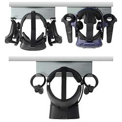 VRGE Universal VR Under Desk Mount Storage Stand - For Oculus Rift, Rift S, Quest, HTC Vive, Vive Pro, Playstation VR, Valve Index and Mixed Reality Headsets