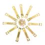 Rustark 120Pcs Golden Stainless Steel Sawtooth Picture Hangers Frame Hanging Hangers Double Hole with Screws for Picture Painting Frame Cross-stitch Rustark 120Pcs Golden Stainless Steel Sawtooth Picture Hangers Frame Hanging Hangers Double Hole with Screws for Picture Painting Frame Cross-stitch