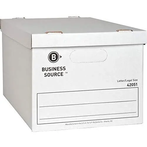 Business Source Economy Storage Boxes with Lid (42051) Business Source Economy Storage Boxes with Lid (42051)
