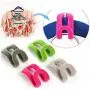 20pcs Shirts Clothes Hanger Connector Hooks Save Space Non-Slip Multi Organize Storage Practical Hooks for Clothes Racks Random Color