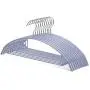 Nature Smile 10 Pack Non-Slip Suit Hanger,Coat Jacket Hangers,Sweater Hangers,PVC-Coating Metal Hangers for Pants,Shawls,Belts,Bras - Dimple & Crease Free T-Shirt Hangers,Silvery Grey Color