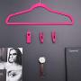 Trgowaul Hot Pink Velvet Hangers Clips, 60 pc Pants Hangers Velvet Clips, Strong Finger Clips Perfect for Thin Velvet Hangers