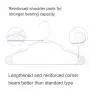 HOUSE DAY Plastic Hangers Plastic Clothes Hangers for Skirt Suit Coat, Standard Tubular Plastic Hanger for Clothes (20 Pack)