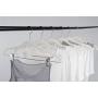 Jeronic 12 Pack Ivory Velvet Hangers Clothes Hangers Velvet Hanger Clothing Hangers Clothes Hanger Suit Hanger Ultra Thin No Slip for Shirts, Suit and Dresses