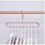 10pcs Random Color Multi-Function Space Saver Wonder Magic Clothes Hanger, Closet Racks Organizer Wardrobe Coat Dress Hooks Decoration