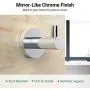 Roylvan Stainless Steel Clothes Hook, Garment Coat Handbag Hat Towel Contemporary Style Heavy Duty Wall Hanger for Bathroom Kitchen Bedroom Living Room - Chrome Roylvan Stainless Steel Clothes Hook, Garment Coat Handbag Hat Towel Contemporary Style Heavy Duty Wall Hanger for Bathroom Kitchen Bedroom Living Room - Chrome
