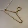 14k Gold Hanger Necklace- Wire Hanger Pendant 14k Gold Hanger Necklace- Wire Hanger Pendant