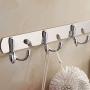 shengyuze Hooks & Hangers Stainless Steel Wall Mounted Double-Hook Coat Clothes Hat Hanger Organizer Rack for Home - 3#