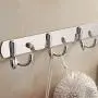 shengyuze Hooks & Hangers Stainless Steel Wall Mounted Double-Hook Coat Clothes Hat Hanger Organizer Rack for Home - 3# shengyuze Hooks & Hangers Stainless Steel Wall Mounted Double-Hook Coat Clothes Hat Hanger Organizer Rack for Home - 3#