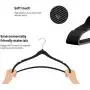 Zhuanjiao Premium Quality Velvet Hangers 20 Pack-Ultra Thin Hangers Non Slip Velvet Suit Hangers - Swivel Hooks, Heavyduty Velvet Hangers - Space Saving Adult Clothes Hangers Black (Renewed)