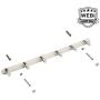 WEBI Polished 6 Peg SUS 304 Coat Robe Hook Hat Garment Rack Kitchen Bath Towel Holder Closet Clothes Hanger, Wall Mounted Bedroom Bathroom Entryway Accessories Home Office Storage Organization 304YZ6