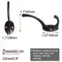 uxcell Robe Hooks Metal Wall Mounted Coat Hat Towel Hooks Clothes Hanger Holder w Screws, Black uxcell Robe Hooks Metal Wall Mounted Coat Hat Towel Hooks Clothes Hanger Holder w Screws, Black