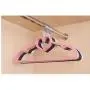 10Pcs Womens Kids Practical Pink Clothes Underwear Socks Hangers.Rotatable Love Heart/Bow Clothes Hanger.Clothes Rack Random Color