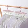 Aviat 9 Hole Clothes Hanger Hook,Love Shape Hole Storage Clothes,Organizer Plastic Storage Rack,for Towel,Scarfs, Closet Organizer Plastic Storage Rack,Repeated Use, Easy Use. (Gray)