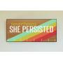 Race Medal Holder/Running Medal Hanger NEVERTHELESS SHE PERSISTED- Wood Wall Mounted Medal Organizer. CUSTOMIZATION Available