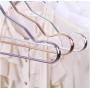 10pcs Random Color Durable Metal Aluminium Alloy Clothes Hanger, Closet Organizer Adult Skirt Dress Garment Towel Display Storage Rack Hanger