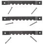 Juvale 100-Count 2.5 Inch Metal Sawtooth Picture Frame Hangers with 200 Nails