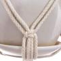 Flosky 3pcs/Set Macrame Plant Hanger Pot Holder Indoor Outdoor Rope Hanging Basket Home