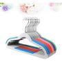 TOPBATHY 10pcs Plastic Hangers Non-Slip Hangers Portable Clothes Hangers for Home Outdoor Outside Mixed Color