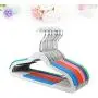 TOPBATHY 10pcs Plastic Hangers Non-Slip Hangers Portable Clothes Hangers for Home Outdoor Outside Mixed Color