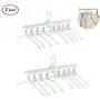 Ice-Beauty-ukzy Foldable Clothes Hangers with Hooks,8 in 1 Magic Clothes Hanger Plastic Wardrobe Organizer Rack Multifunctional Space Saving Closet Organizer Green2 Packs Ice-Beauty-ukzy Foldable Clothes Hangers with Hooks,8 in 1 Magic Clothes Hanger Plastic Wardrobe Organizer Rack Multifunctional Space Saving Closet Organizer Green2 Packs