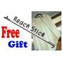 PRINCE HANGER, Simple 2 Tier Hanger with Curtain, Clothing Rack, Closet Organizer, Free Standing, PHUS-0062, Made in Korea