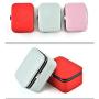 likemybaby Mini Jewelry Boxes Portable Jewelry Storage Boxes Ring Earring Earring Leather Jewelry Boxes (Pink)