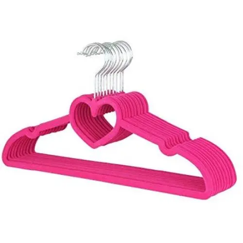 10pcs Premium Heart Shaped Slim Velvet Hangers, Suit Haner, Clothes Hanger 10pcs Premium Heart Shaped Slim Velvet Hangers, Suit Haner, Clothes Hanger