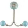 Indianshelf Handmade 1 Artistic Vintage Turquoise Iron Strewn Flat Rail Hooks Holders/Clothes Hooks Over Door Indianshelf Handmade 1 Artistic Vintage Turquoise Iron Strewn Flat Rail Hooks Holders/Clothes Hooks Over Door
