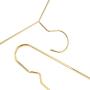 Jetdio 17.7 inch Strong Metal Wire Hangers Clothes Hangers, Coat Hanger, Standard Suit Hangers, Metal Hangers, 30 Pack, Gold