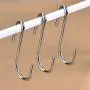 30 Pack Heavy Duty S Hooks Stainless Steel S Shaped Hooks Hanging Hangers for Kitchenware Spoons Pans Pots Utensils Clothes Bags Towers Tools Plants (L Silver)