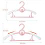 Baby Kids Hangers, Adjustable Hanging Clothes Rompers Pants Dress for Infant Toddlers Children,5-Pack Blue