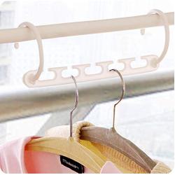 10Pcs New 3D Space Saving Hanger Magic Clothes Hanger Decoration with Hook Closet Organizer Home Tools