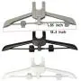 Exttlliy Garment & Drying Rack Garment Hanger/Drying Rack/Handheld Clothes Steamer Holder Ironing Steamer Bracket Telescopic Folding Hanger (Black)