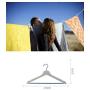 ZXL Solid Wood Hanger Clothing Store Black and White Adult Hangers Home Clothes Vest Clothes Rack 10 Pack
