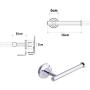 Bathroom Toilet Paper Holder, Tissue Roll Hanger Wall Mount, Toilet Towel Pivoting Rack, Chrome Polished Bathroom Toilet Paper Holder, Tissue Roll Hanger Wall Mount, Toilet Towel Pivoting Rack, Chrome Polished