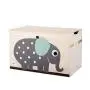 3 Sprouts Kids Toy Chest - Storage Trunk for Boys and Girls Room, Elephant 3 Sprouts Kids Toy Chest - Storage Trunk for Boys and Girls Room, Elephant