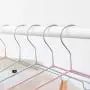 Yijiang Beautiful and Lightweight 30-Pack Kids Childrens Clothes Hangers, Metal Hangers Wire Hangers Stainless Steel Metal Wire Hangers Clothes 29.5cm (Color : Blue)