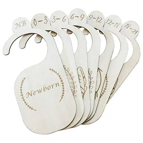 The LoLueMade Company | Premium Wood Baby Closet Dividers, Set of 7: Baby Closet Organizers, Baby Nursery Decor, Baby Clothes Organizers, Baby Shower Gift - Made of Genuine Wood The LoLueMade Company | Premium Wood Baby Closet Dividers, Set of 7: Baby Closet Organizers, Baby Nursery Decor, Baby Clothes Organizers, Baby Shower Gift - Made of Genuine Wood